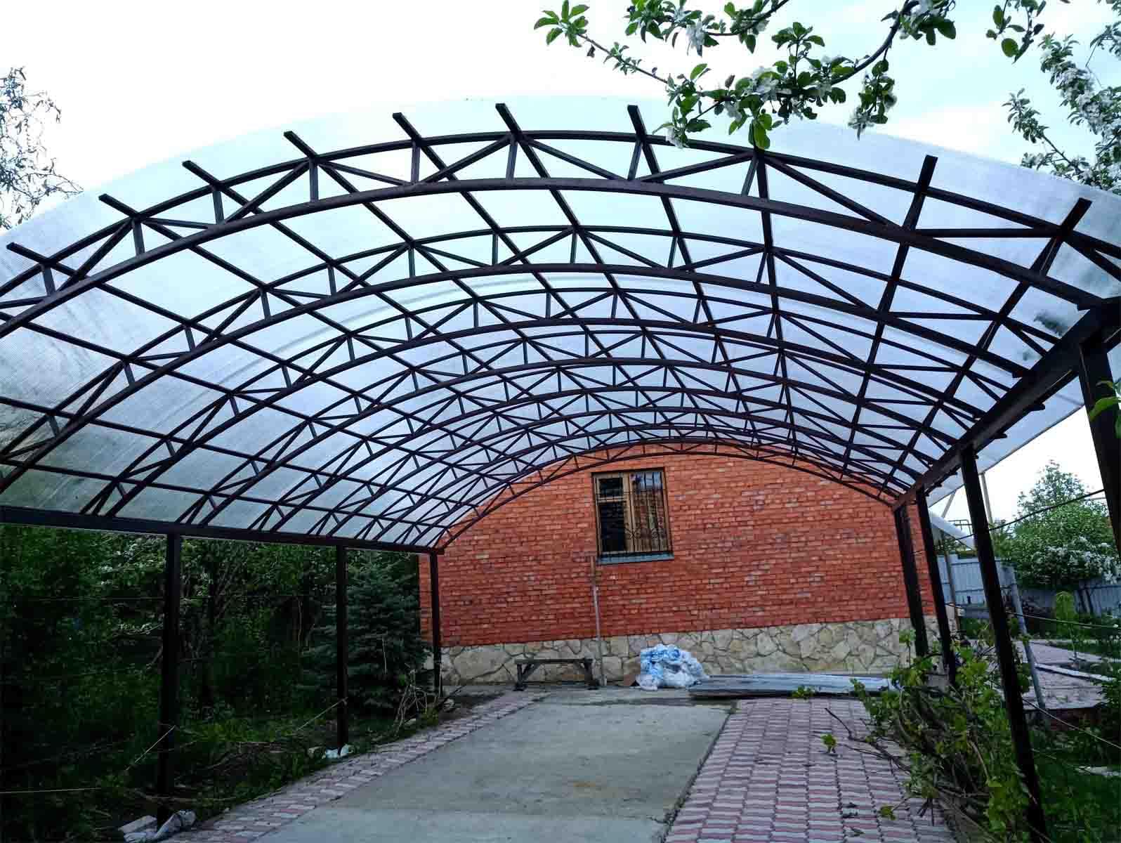 изготовление и установка навесов из поликарбоната в саратове